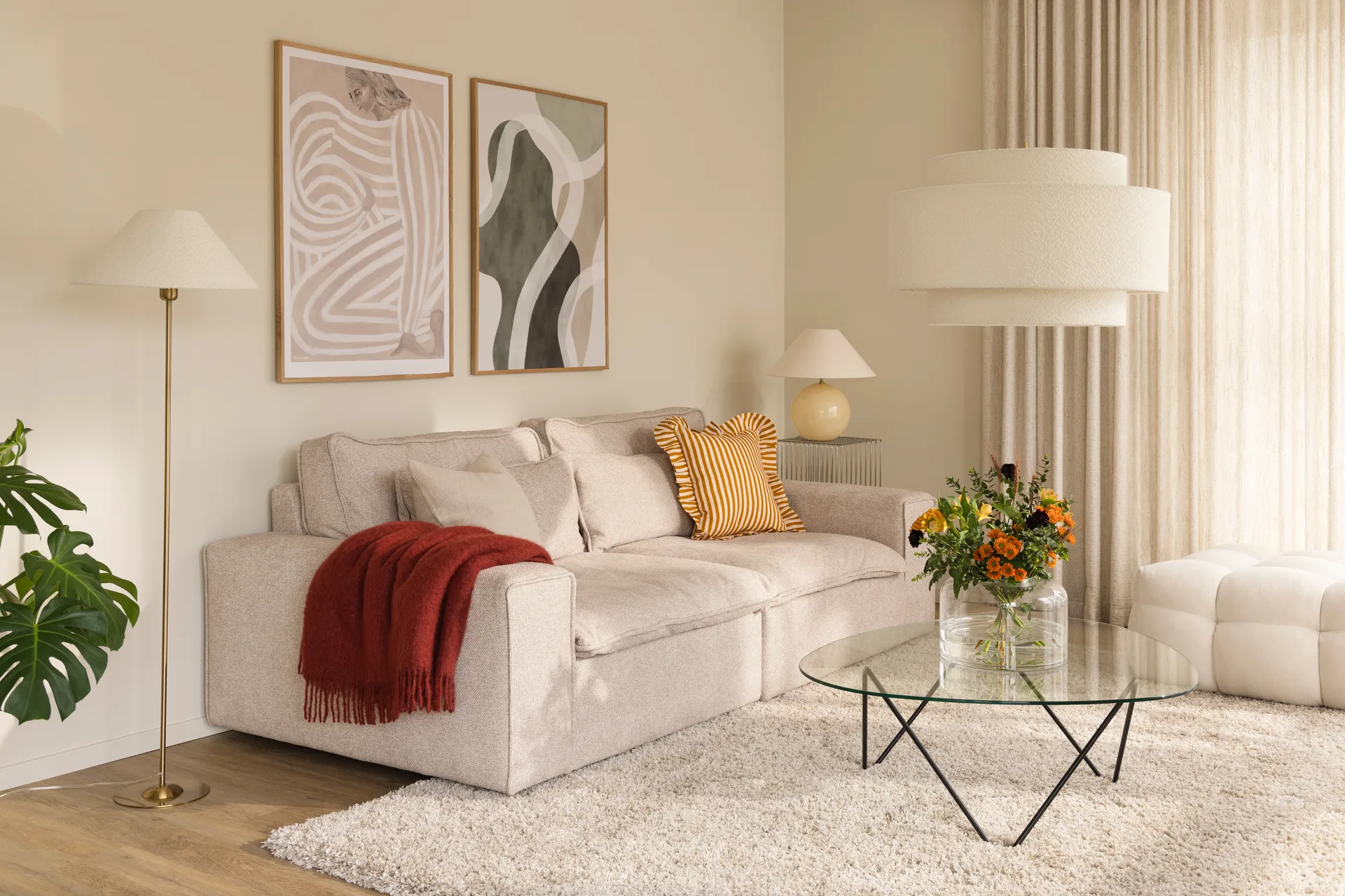 Lampe de table Iris 45, Blanc Globen Lighting