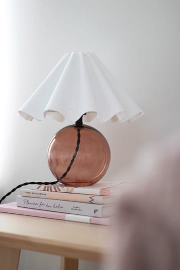 Lampe de table Judith Ø30 cm - Marron-blanc - Globen Lighting