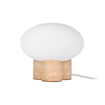 Lampe de table Mammut Ø20 cm - Travertin - Globen Lighting