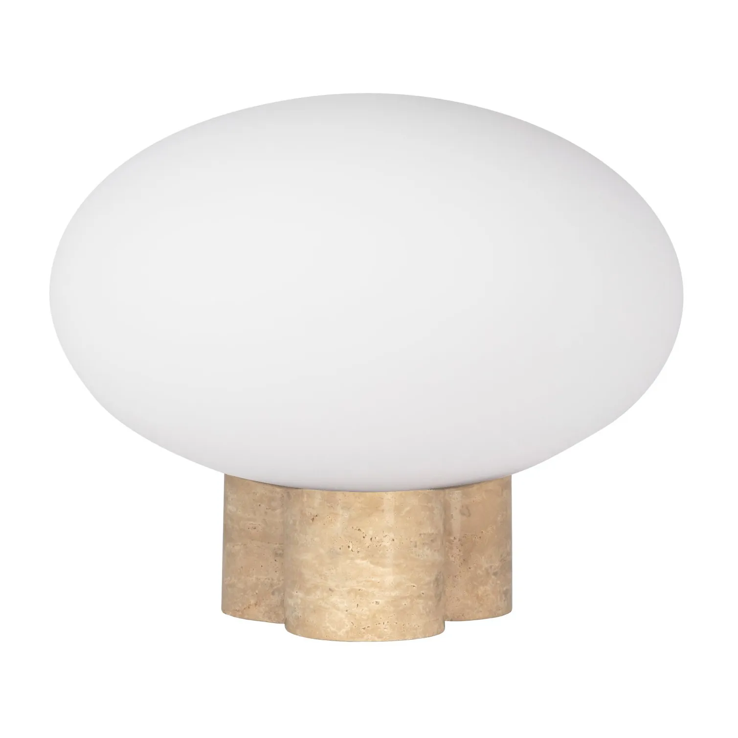 Lampe de table Mammut Ø28 cm, Travertin Globen Lighting