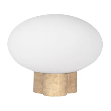 Lampe de table Mammut Ø28 cm - Travertin - Globen Lighting