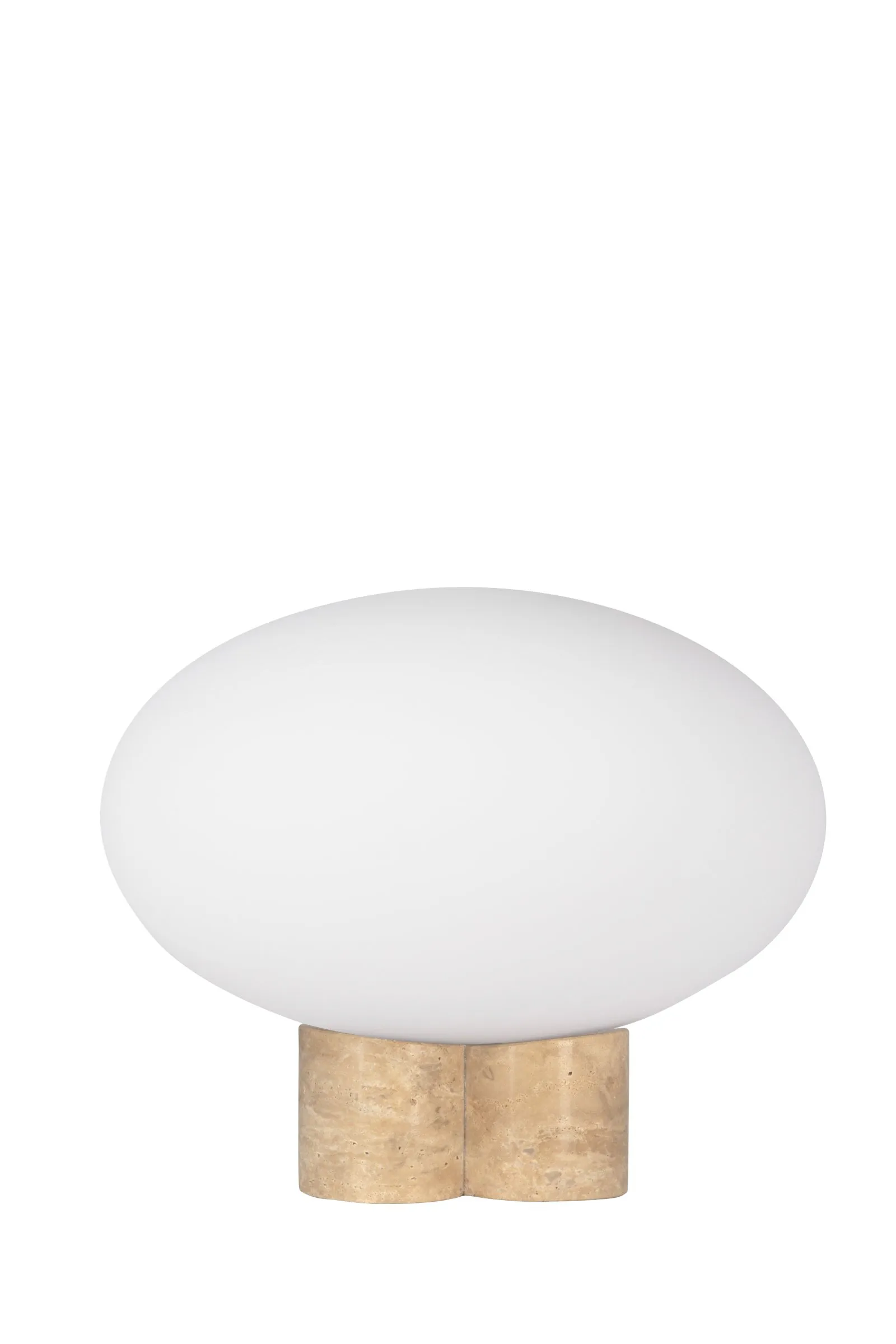 Lampe de table Mammut Ø28 cm, Travertin Globen Lighting