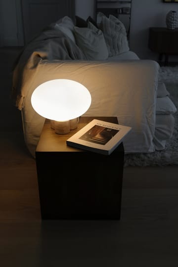 Lampe de table Mammut Ø28 cm - Travertin - Globen Lighting