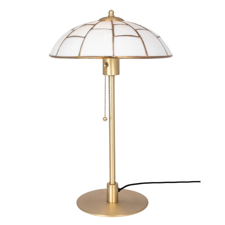 Lampe de table Ombrello verre blanc - Laiton brossé - Globen Lighting