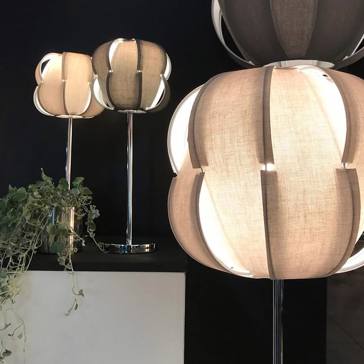 Lampe de table Pavot 25 - beige, structure chromée - Globen Lighting