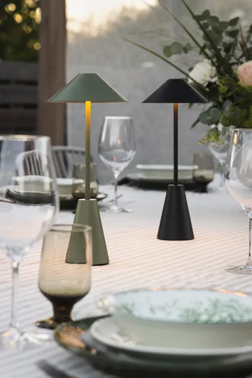 Lampe de table portable Cannes 32 - Vert mousse - Globen Lighting