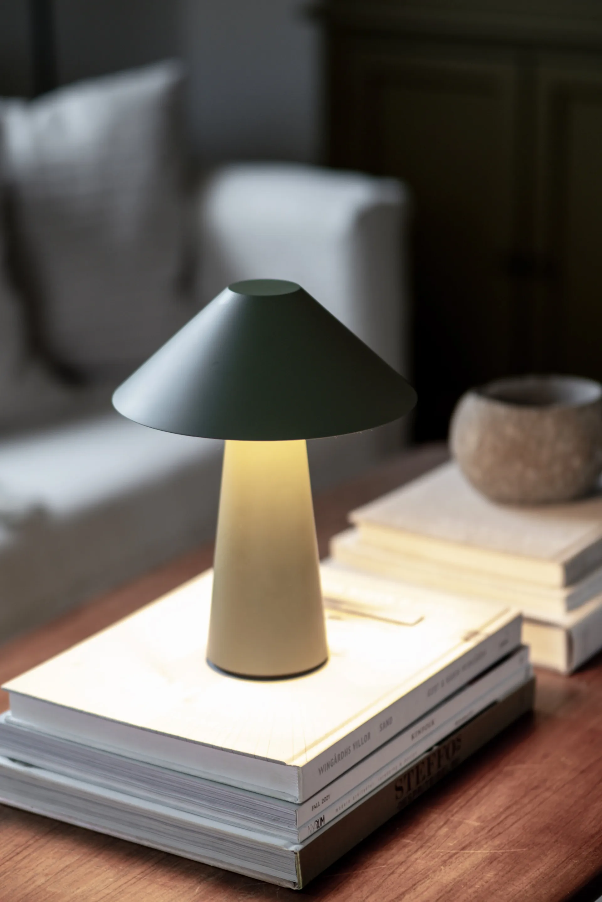 Lampe de table portable Cannes, Vert Globen Lighting