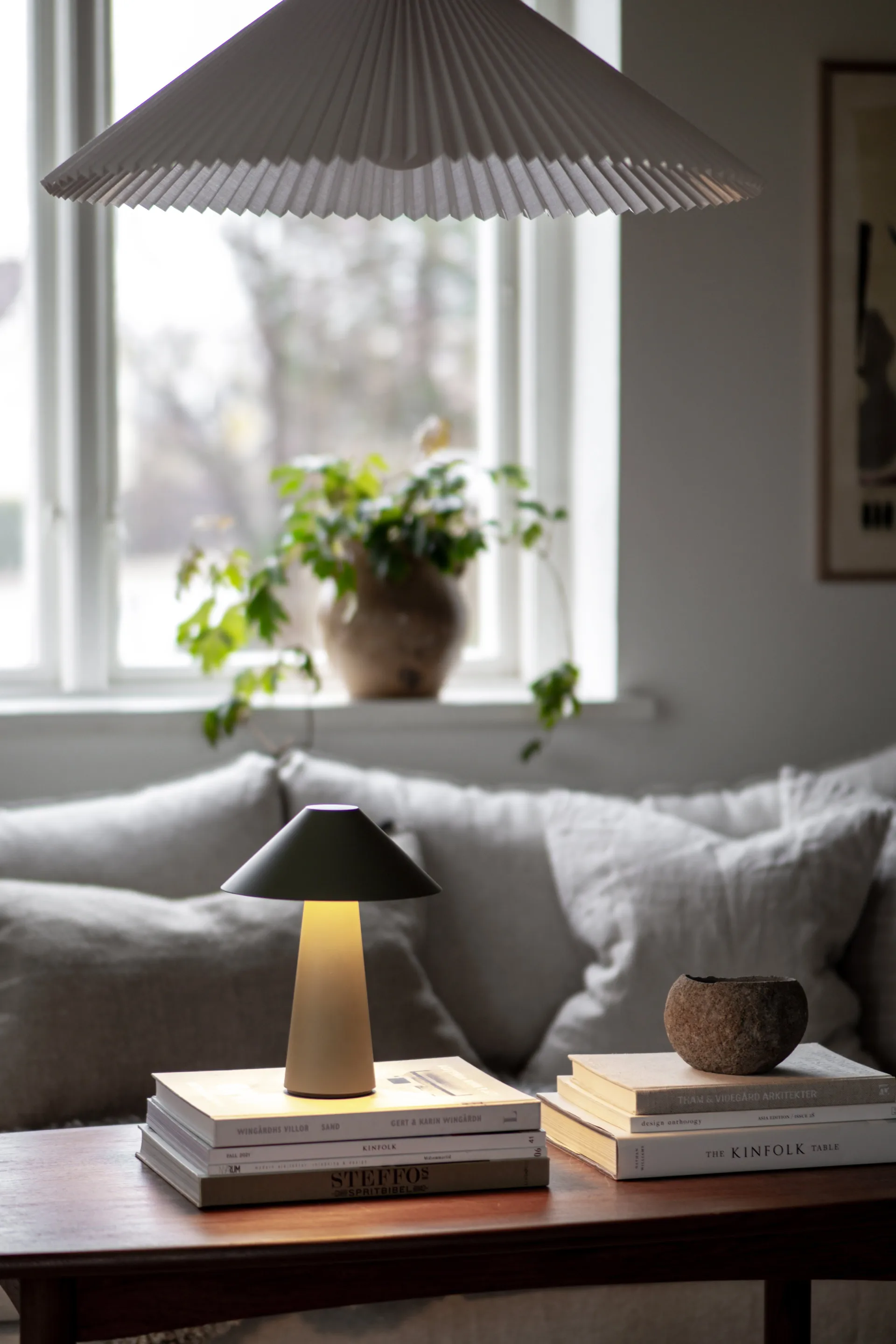 Lampe de table portable Cannes, Vert Globen Lighting