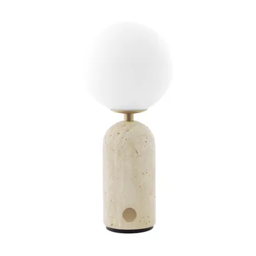 Lampe de table portable Torrano - Travertin beige - Globen Lighting