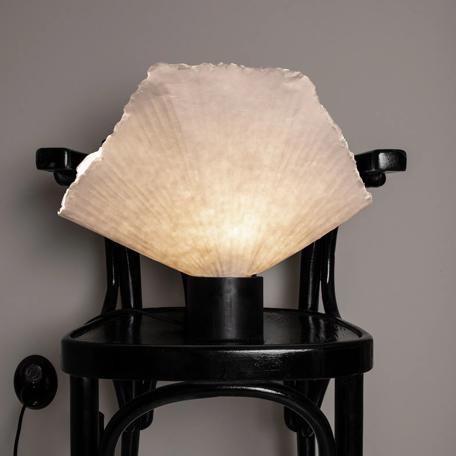 Lampe de table Tropez, Noir-Nature Globen Lighting
