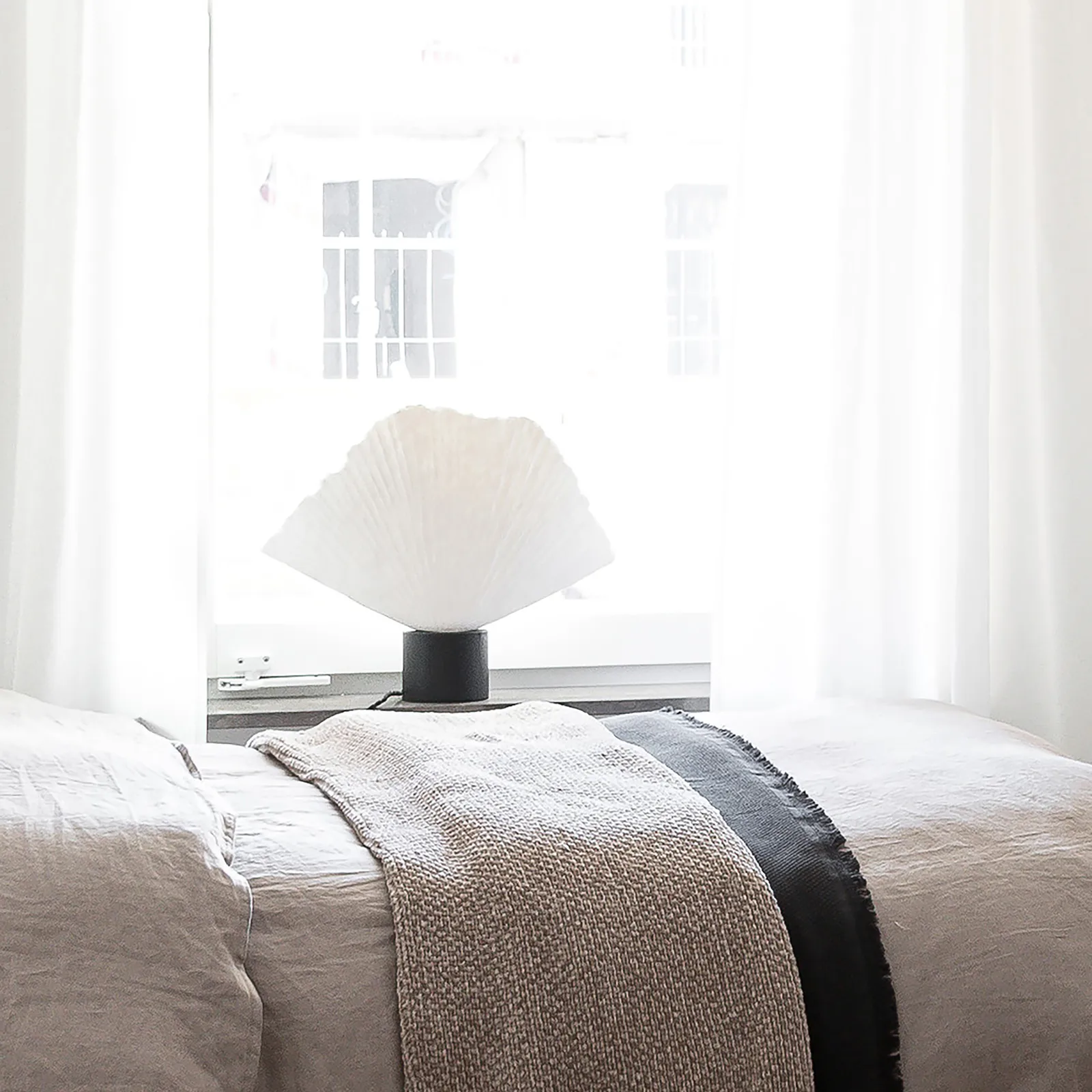 Lampe de table Tropez, Noir-Nature Globen Lighting