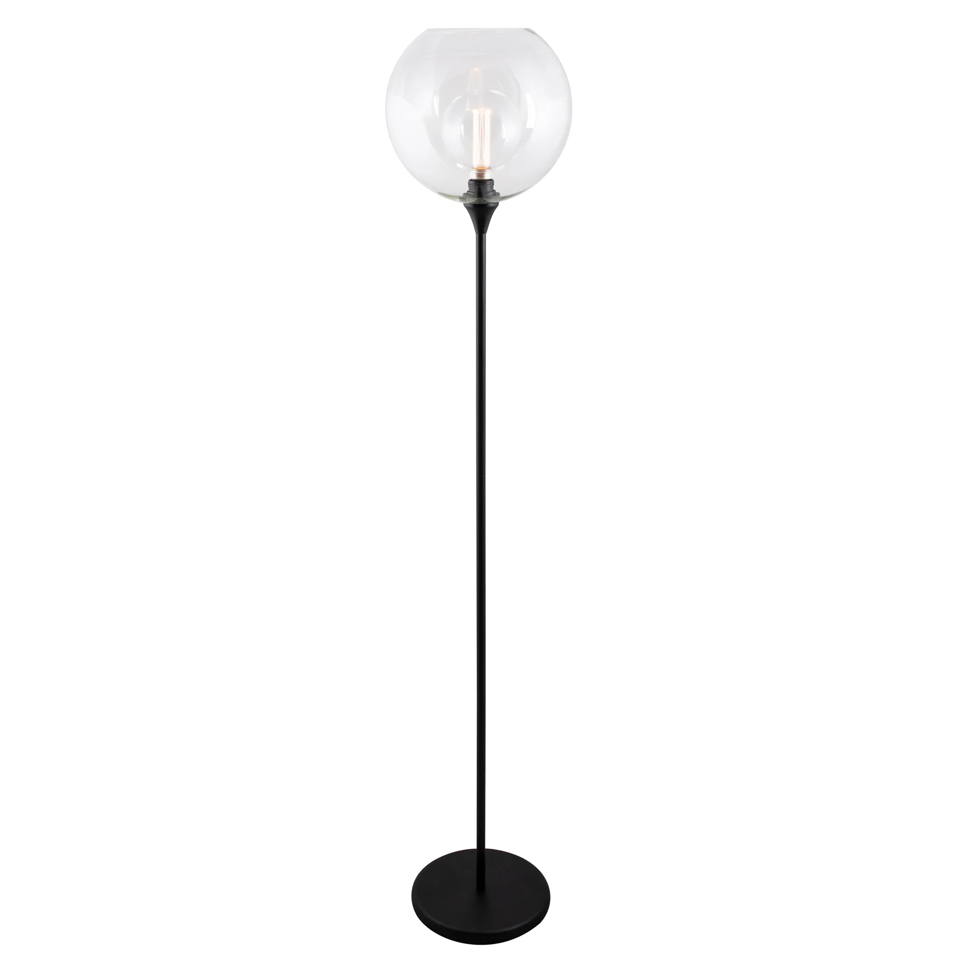 Lampe sur pied Bowl, Noir Globen Lighting