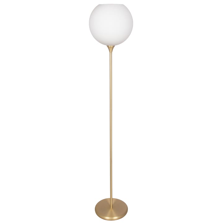Lampe sur pied Bowl verre opale - Laiton brossé - Globen Lighting