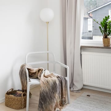 Lampe sur pied Bowl verre opale - Laiton brossé - Globen Lighting