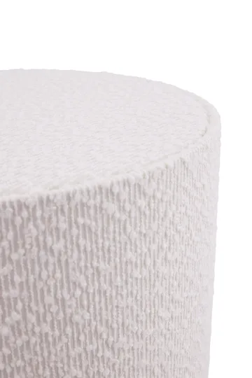 Lampe sur pied Florian - Bouclé blanc/beige, Ø30x80 cm - Globen Lighting