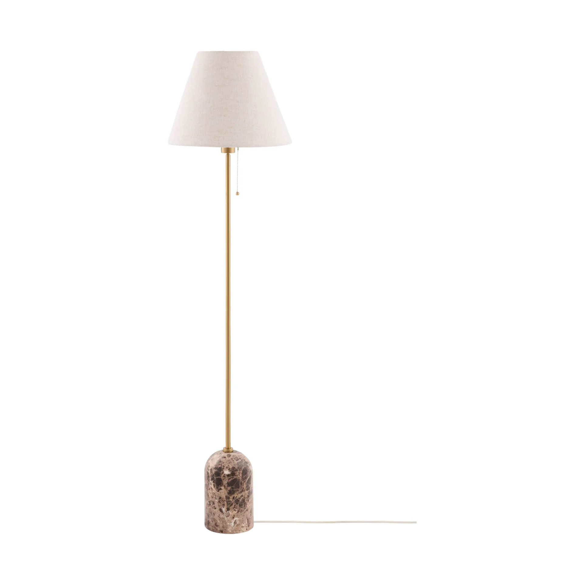 Lampe sur pied Gino, Marbre brun Globen Lighting