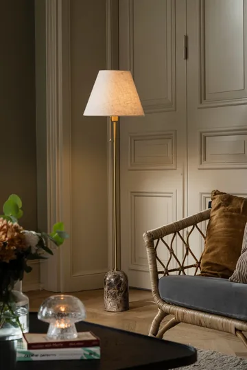 Lampe sur pied Gino - Marbre brun - Globen Lighting