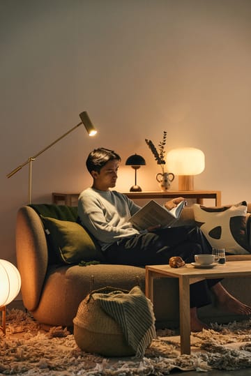 Lampe sur pied Hubble - Laiton brossé - Globen Lighting