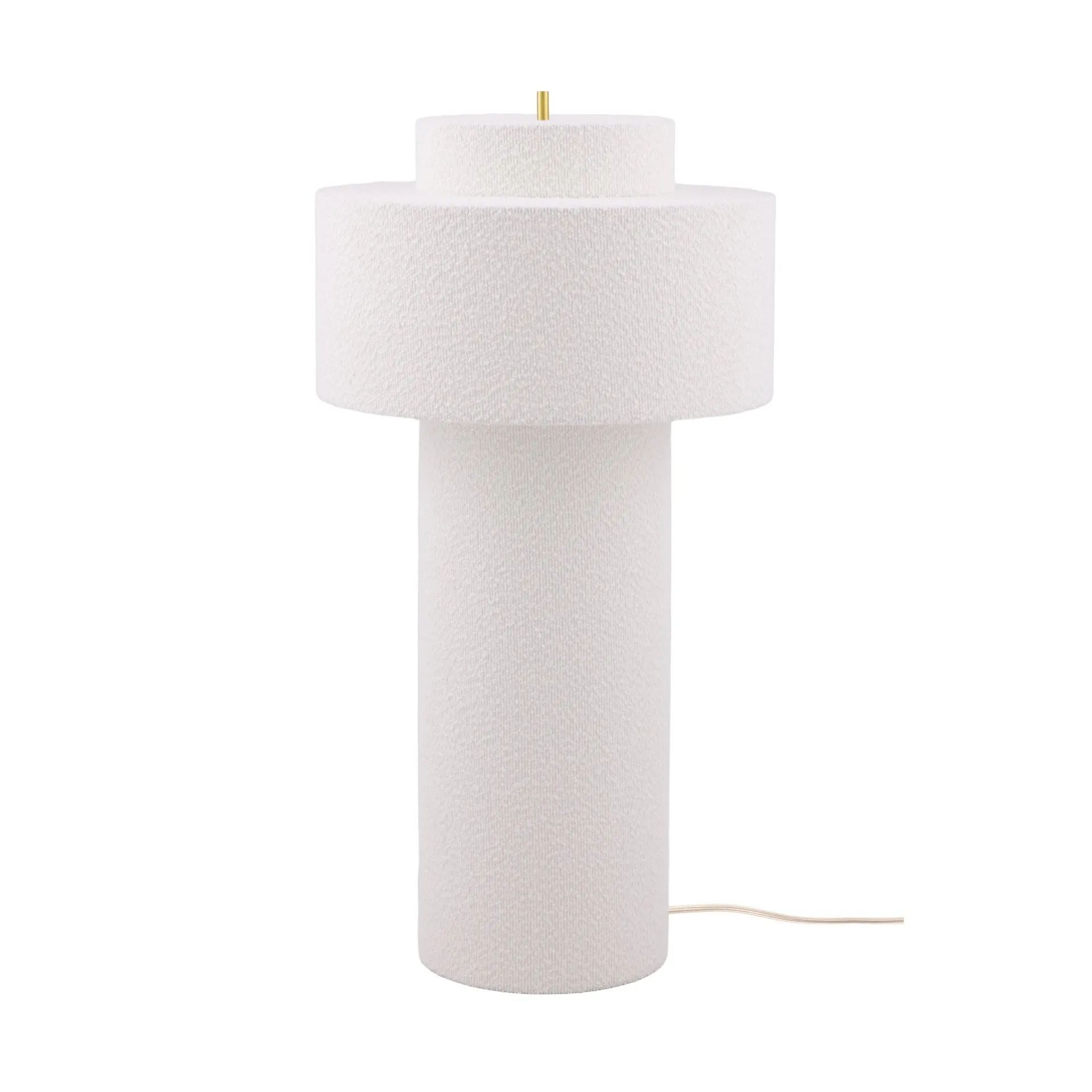 Lampe sur pied Noah, Bouclé blanc, Ø45x88 cm Globen Lighting