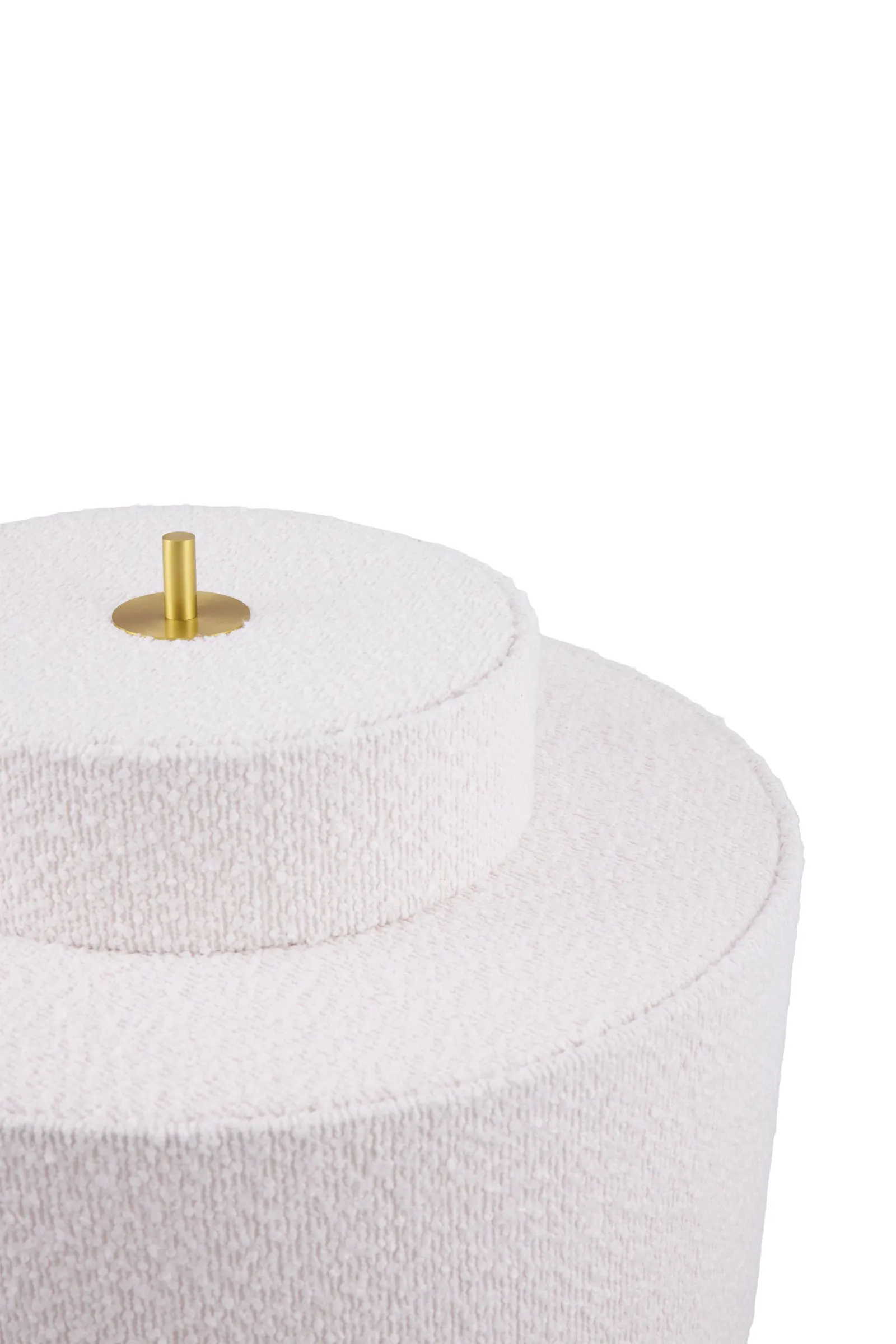 Lampe sur pied Noah, Bouclé blanc, Ø45x88 cm Globen Lighting