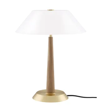 Ligna lampe de table - chêne-laiton brut, Ø29x39,2 cm - Globen Lighting