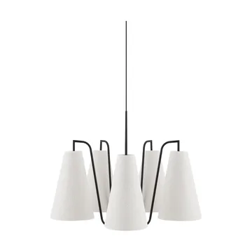 Lou suspension - 5, bouclé blanc-noir, 67x67 cm - Globen Lighting