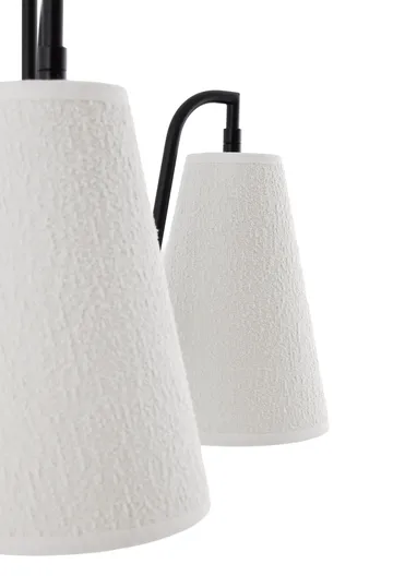 Lou suspension - 5, bouclé blanc-noir, 67x67 cm - Globen Lighting