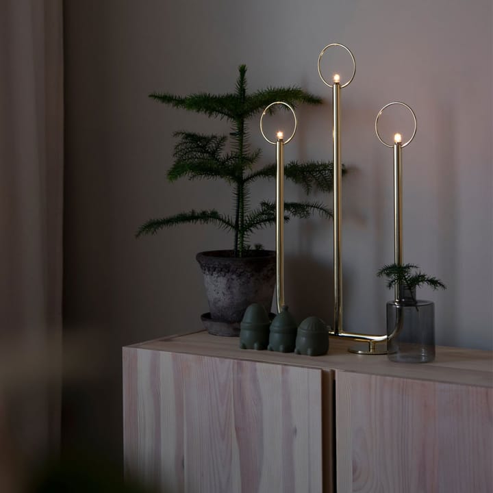 Natale 3 Chandelier de l’avent, blanc Globen Lighting