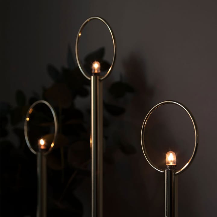 Natale 3 Chandelier de l’avent, blanc Globen Lighting
