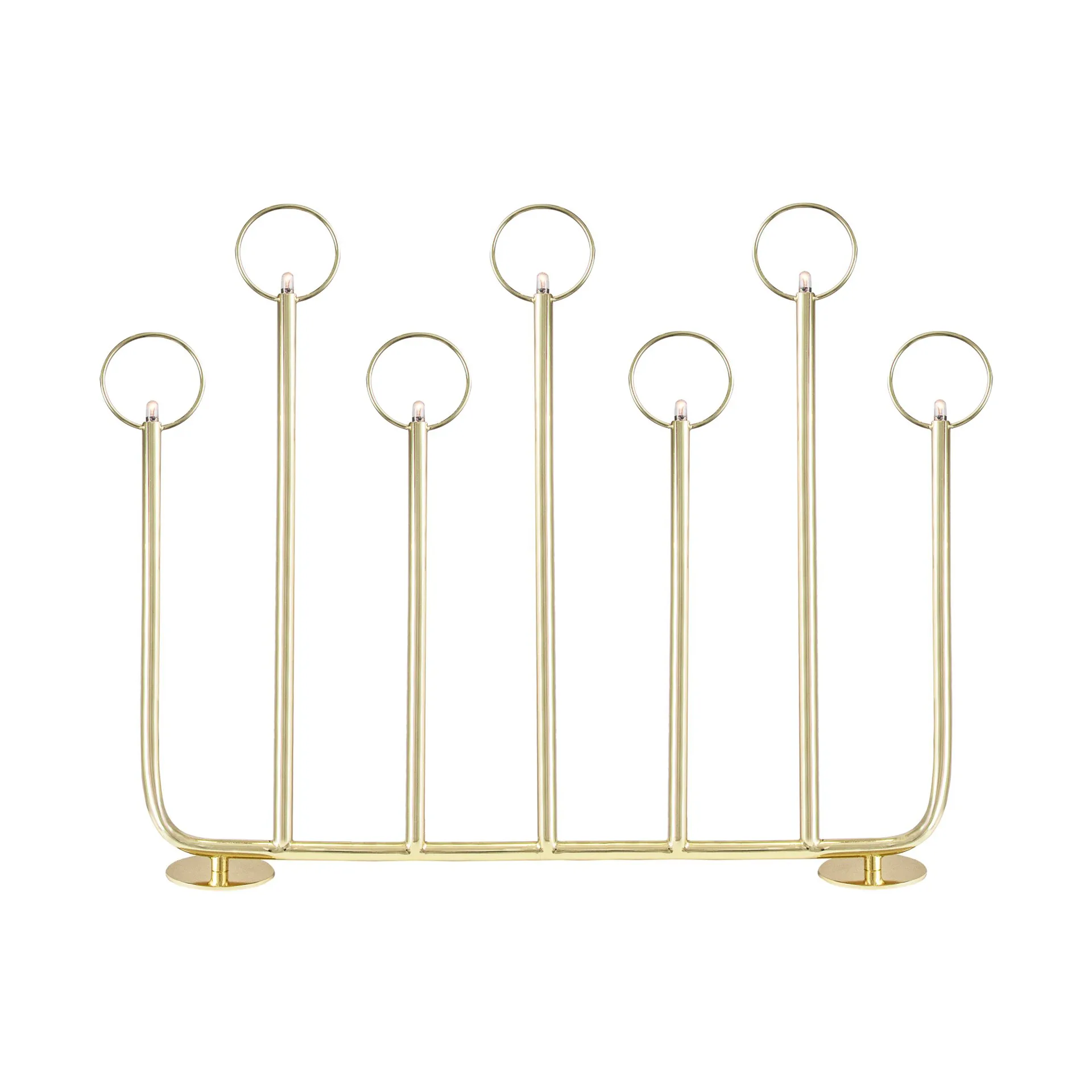 Natale 7 Chandelier de l’avent, Laiton Globen Lighting