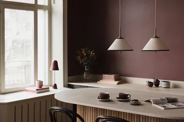 Pendel Iris 25 - crème-noir (blanc doré) - Globen Lighting