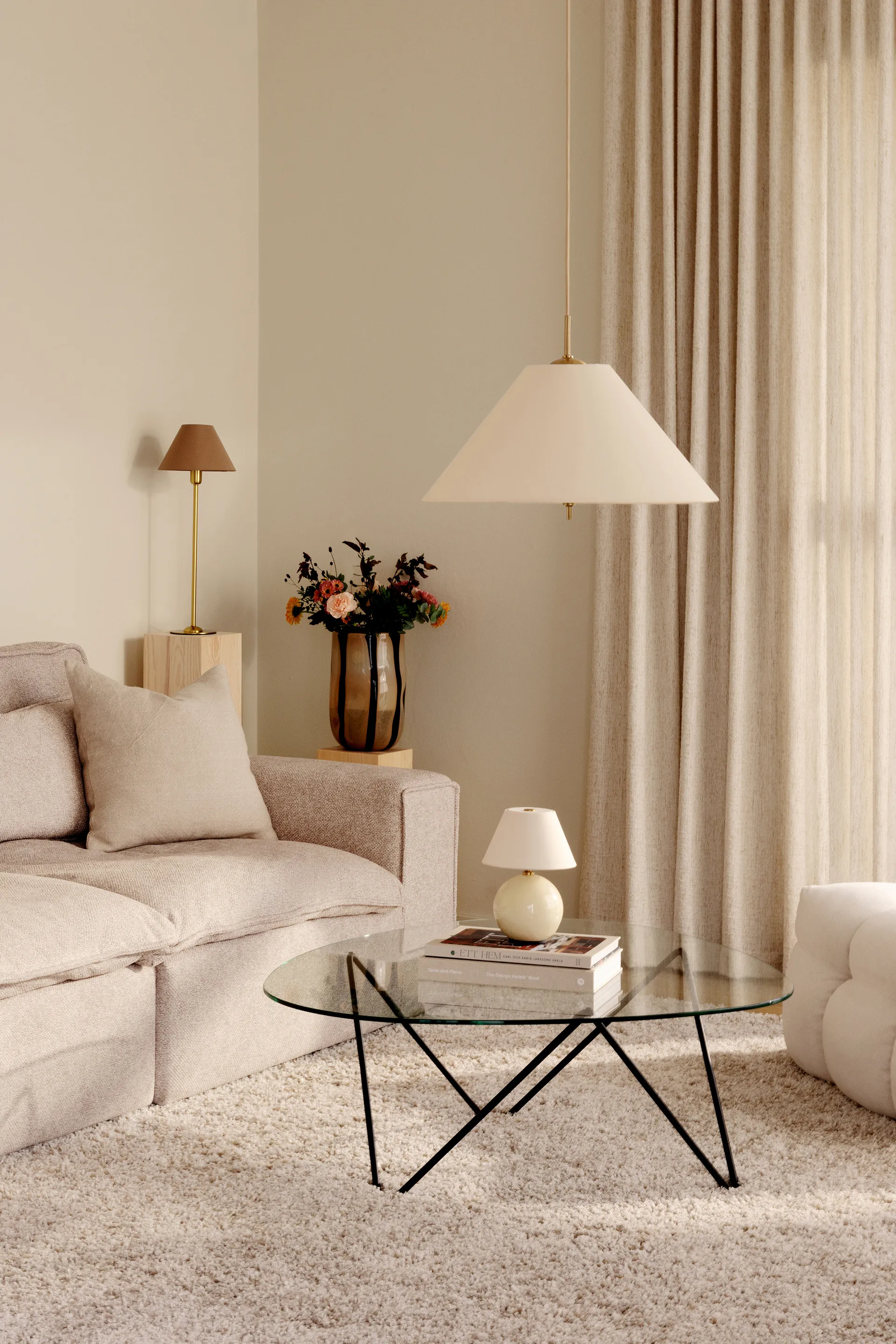 Pendel Iris 50, Crème Globen Lighting