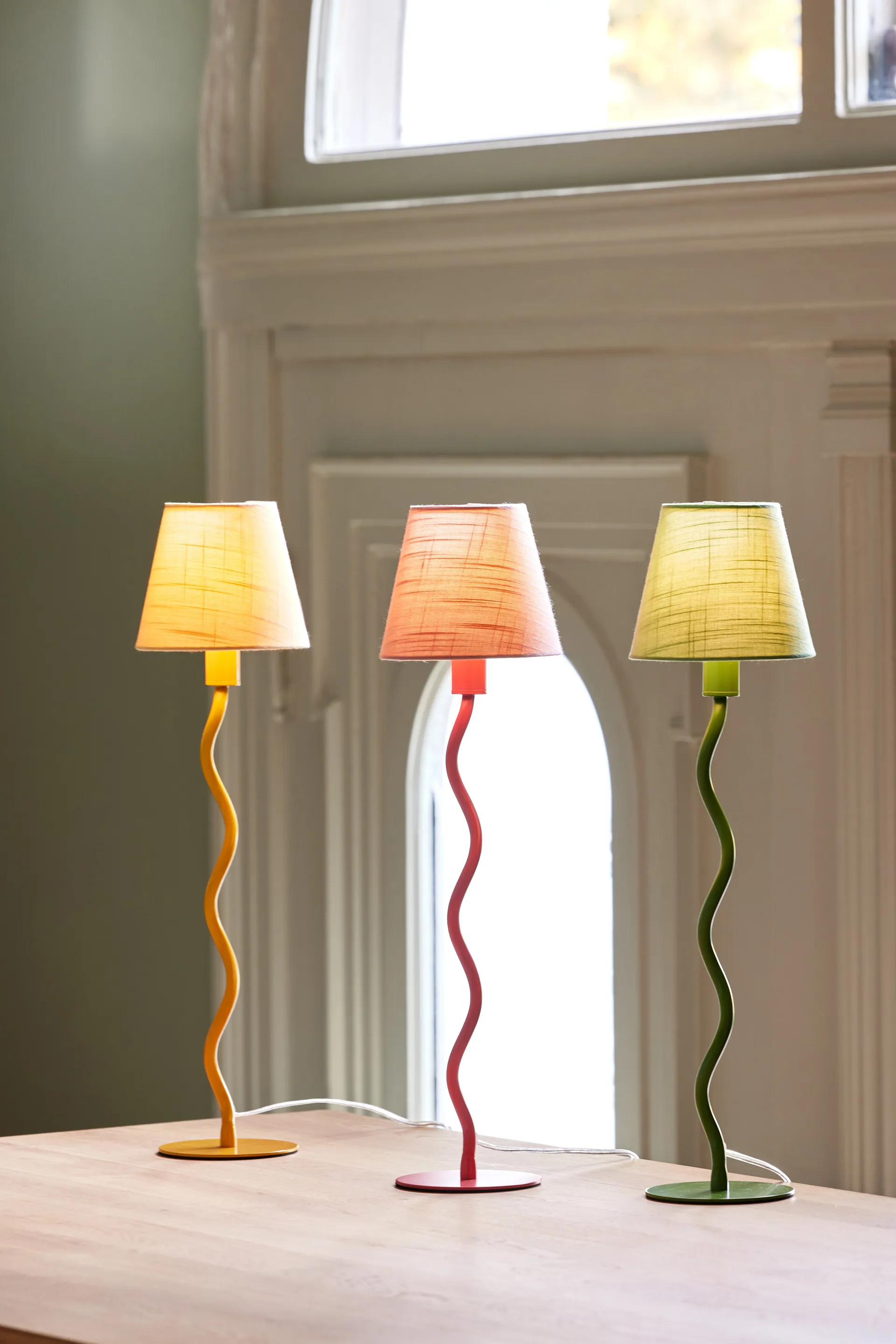 Pied de lampe de table Twist 50, Jaune Globen Lighting