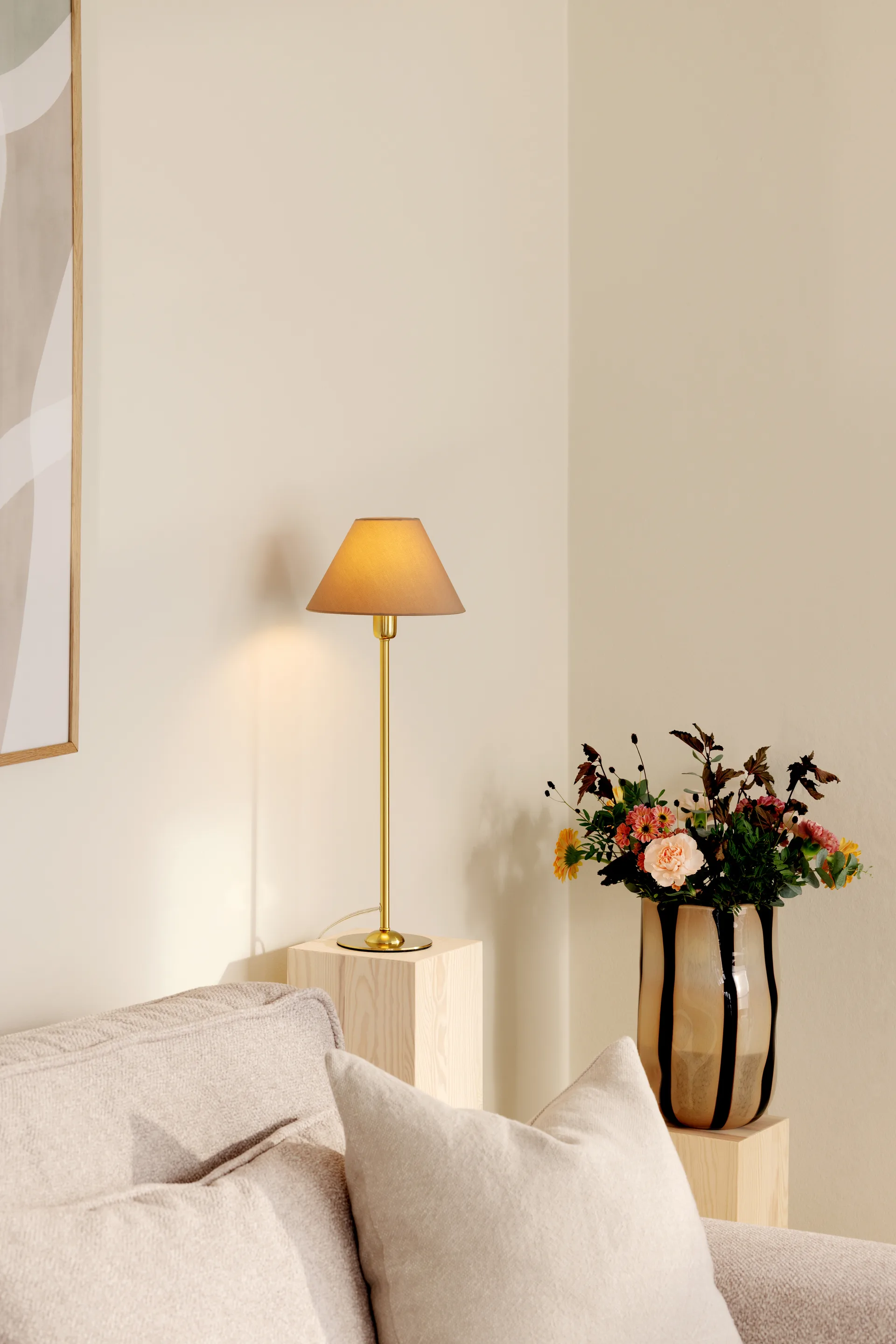 Pied de lampe Iris 45, Laiton brossé Globen Lighting