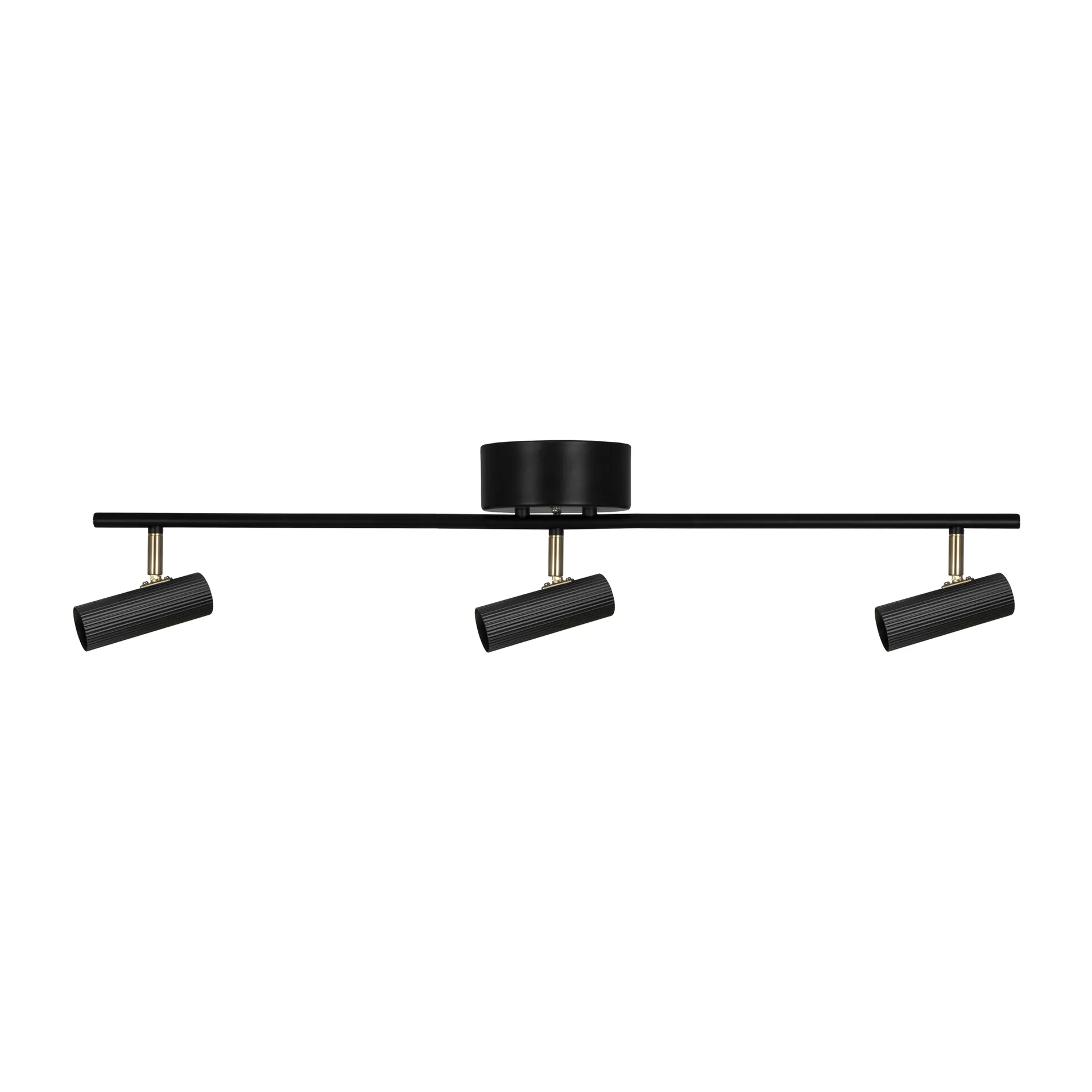 Plafonnier Hubble 3 Long, Noir-laiton Globen Lighting