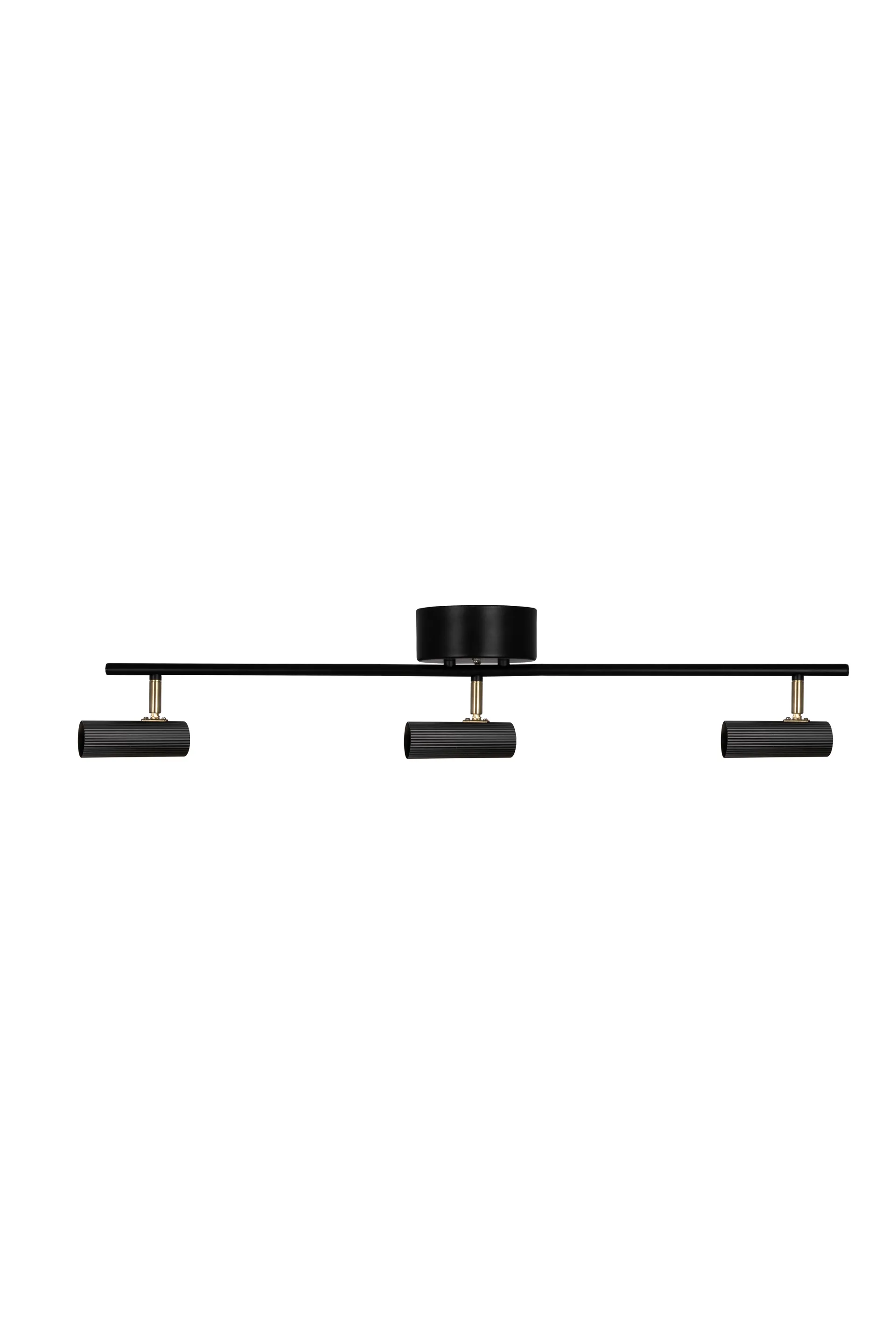 Plafonnier Hubble 3 Long, Noir-laiton Globen Lighting