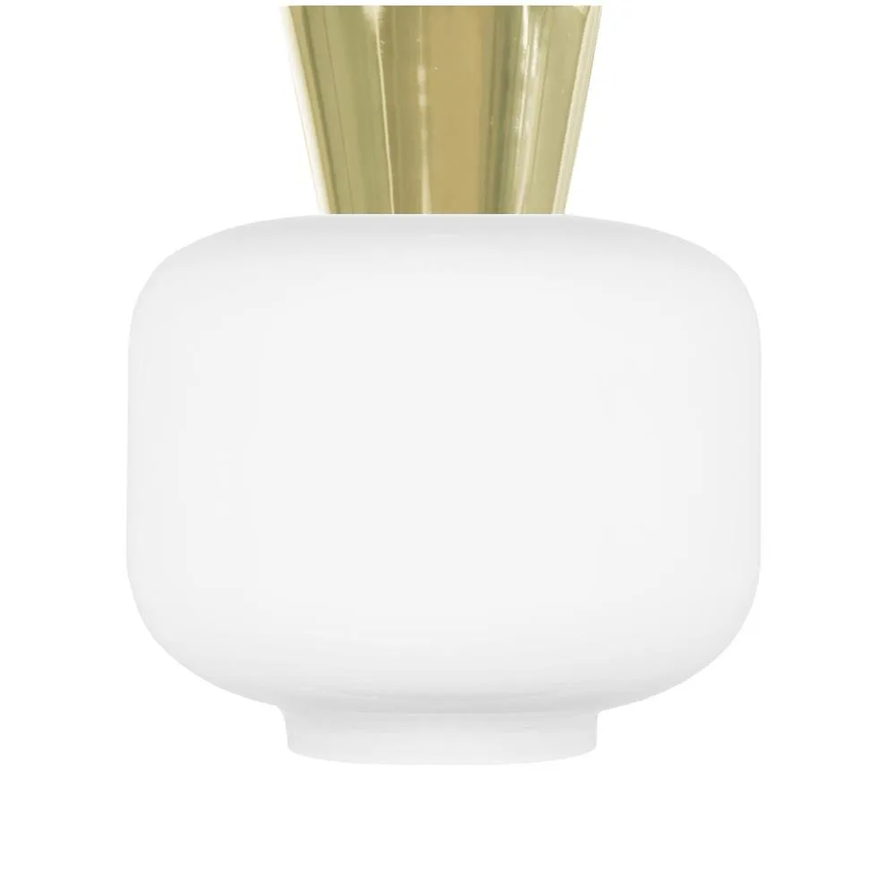 Plafonnier Ritz, blanc-laiton Globen Lighting