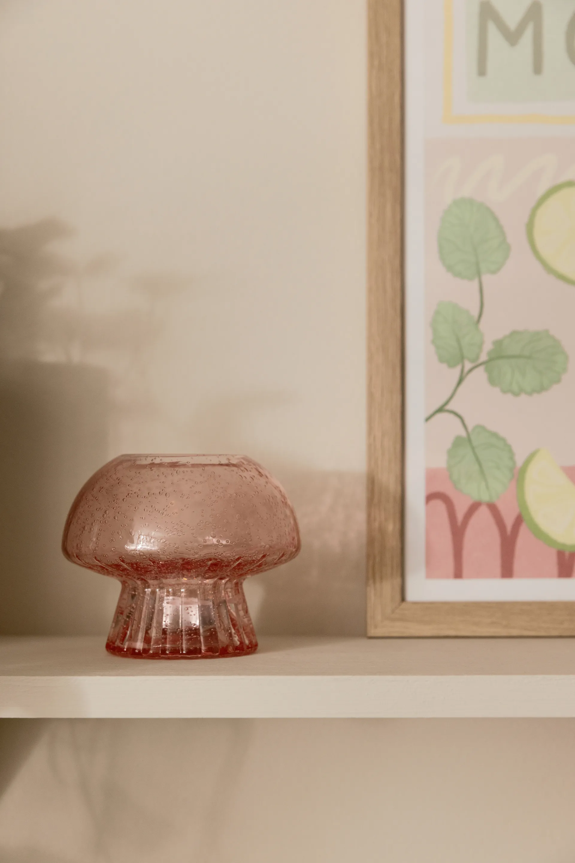 Porte-bougies Fungo 12 Edition spéciale, Rose Globen Lighting