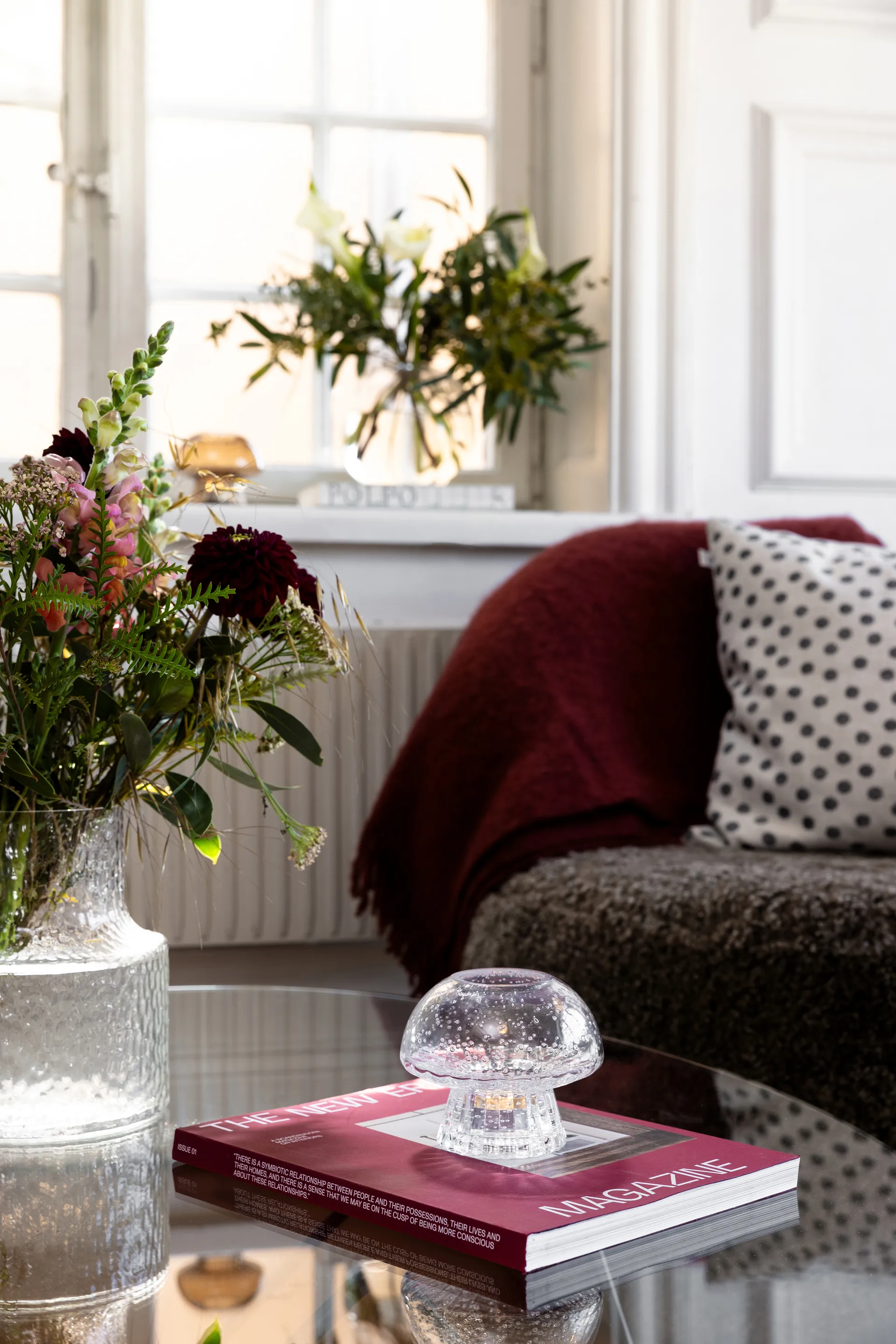 Porte-bougies Fungo 12 Edition spéciale, Transparent Globen Lighting