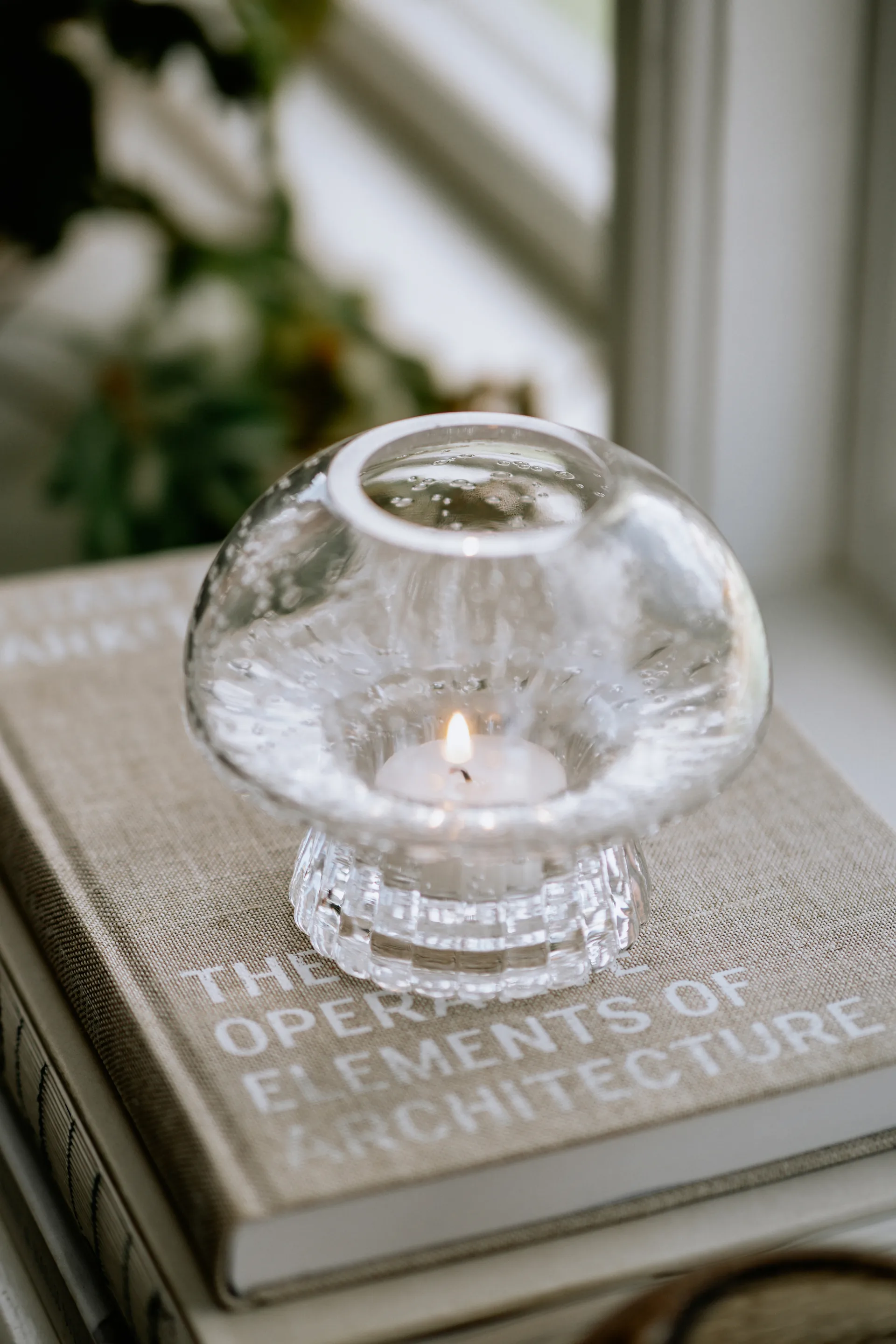 Porte-bougies Fungo 12 Edition spéciale, Transparent Globen Lighting