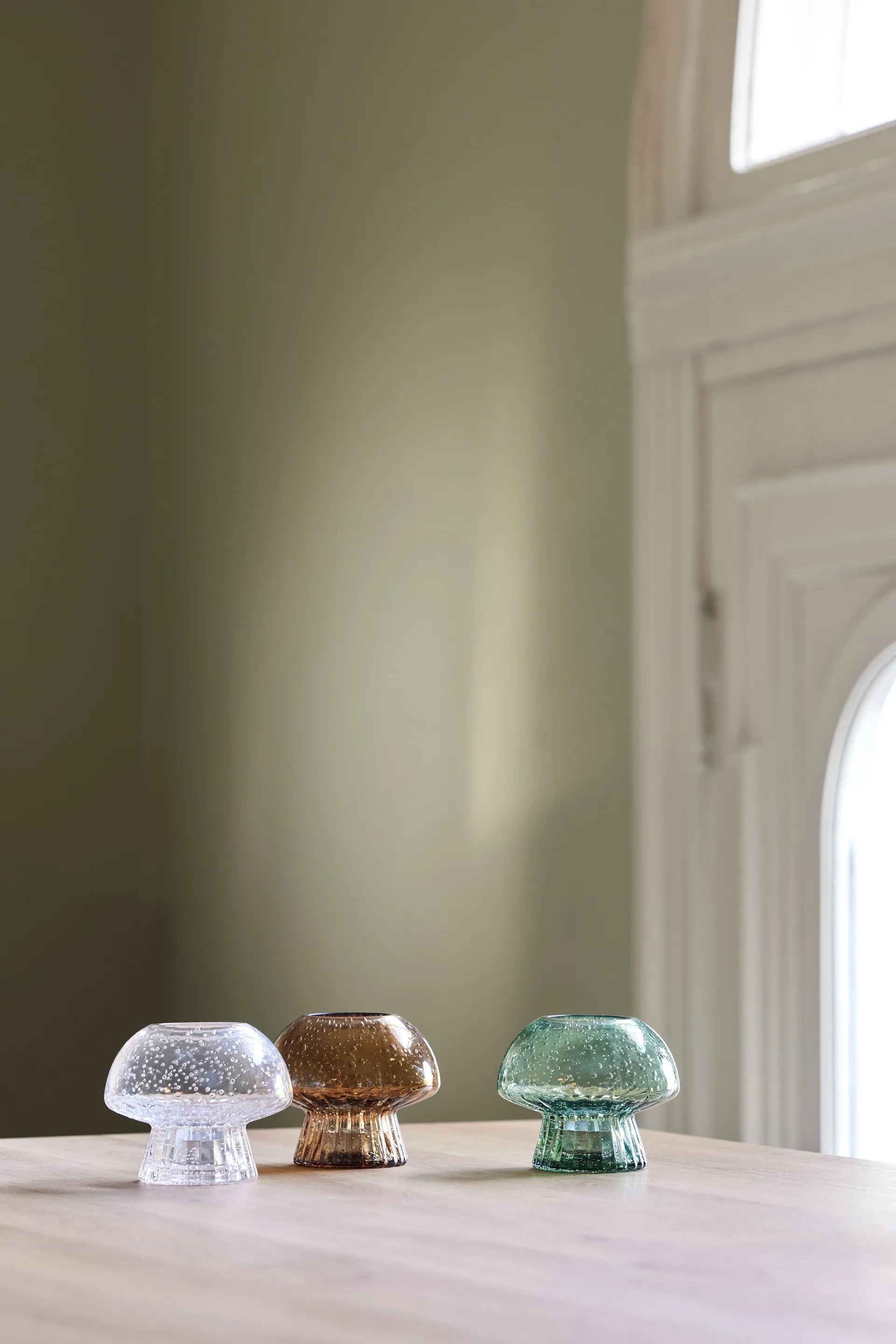 Porte-bougies Fungo 12 Edition spéciale, Vert Globen Lighting