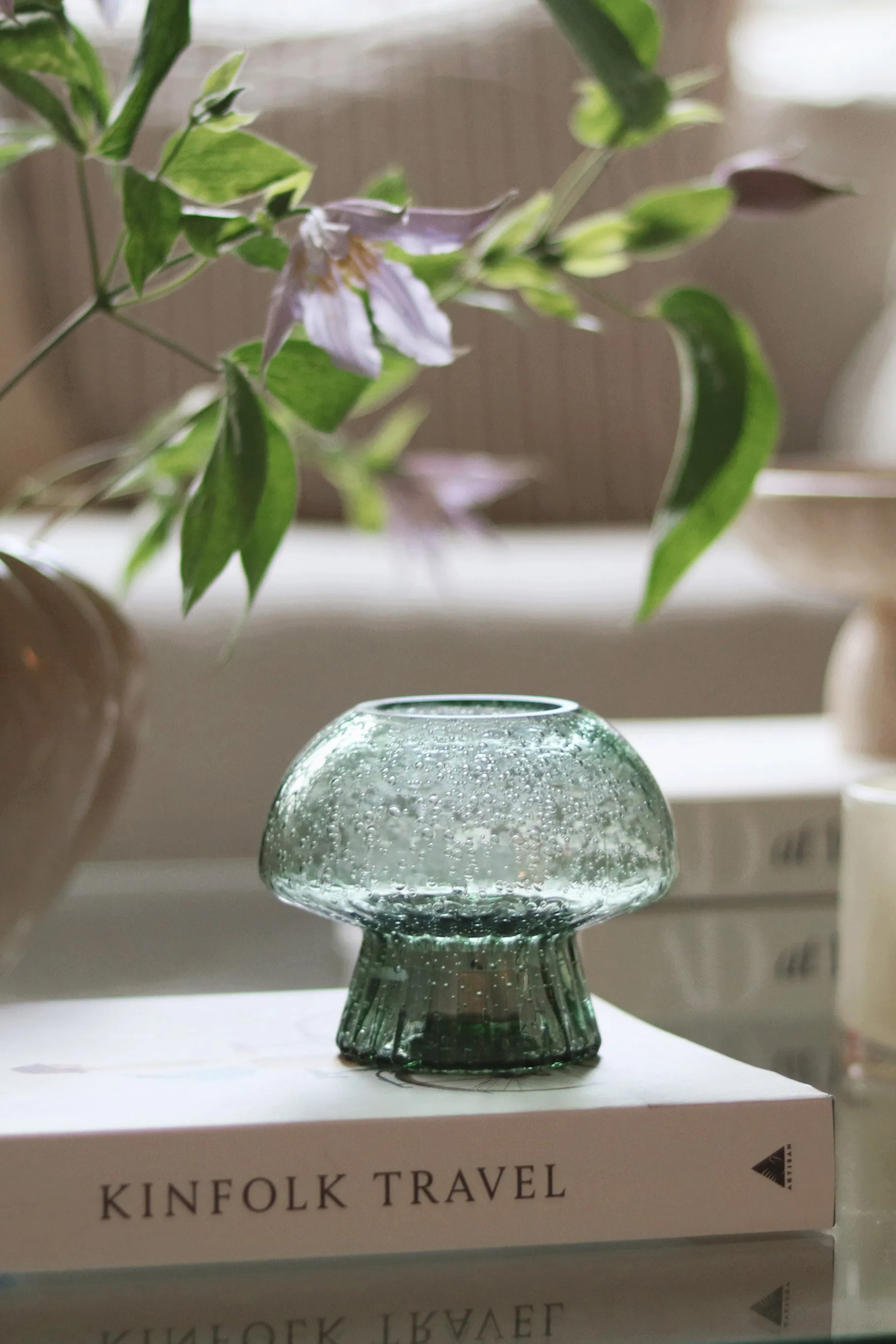 Porte-bougies Fungo 12 Edition spéciale, Vert Globen Lighting