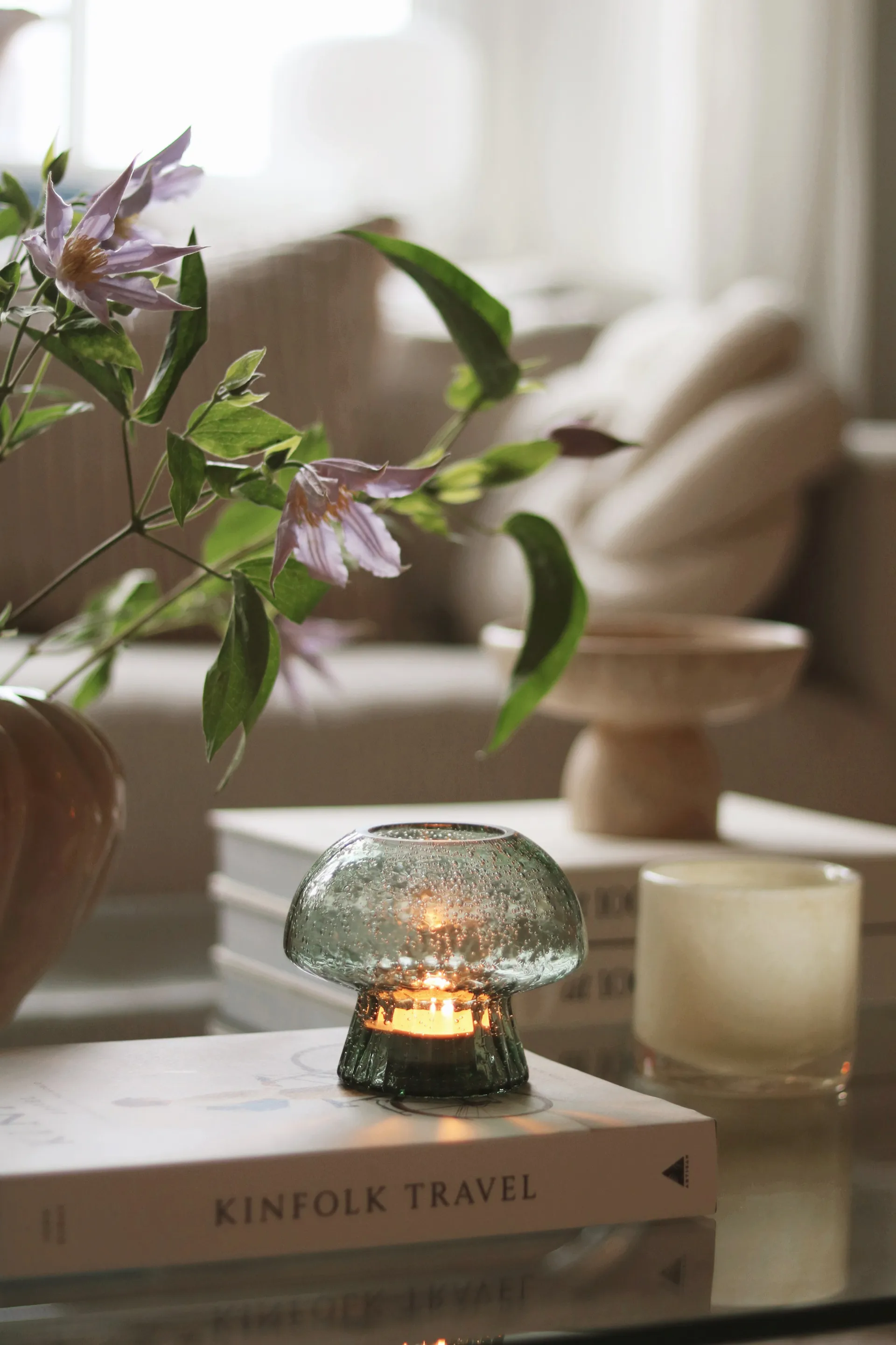 Porte-bougies Fungo 12 Edition spéciale, Vert Globen Lighting