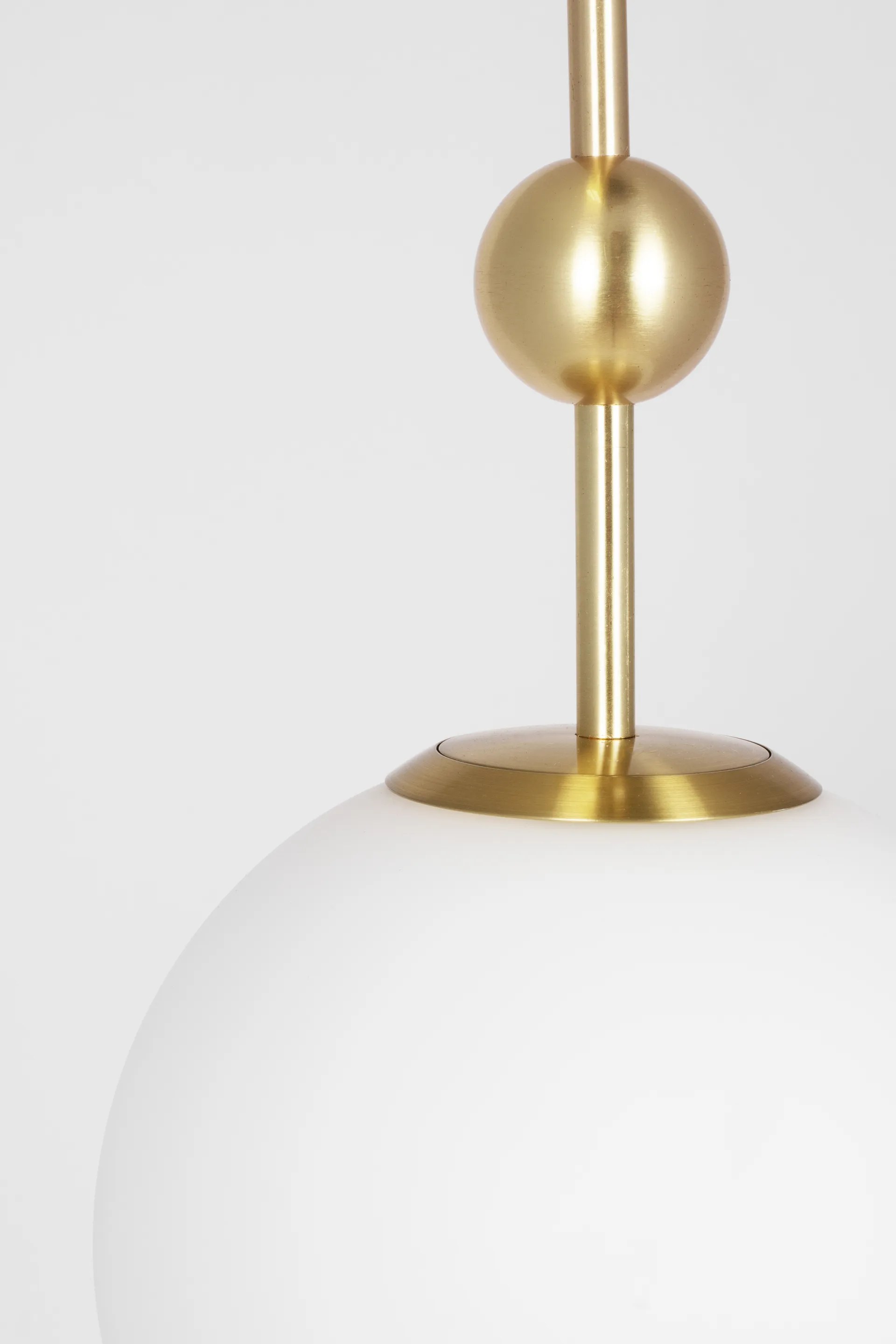 Suspension Astrid mini Ø20 cm, Laiton brossé-blanc Globen Lighting