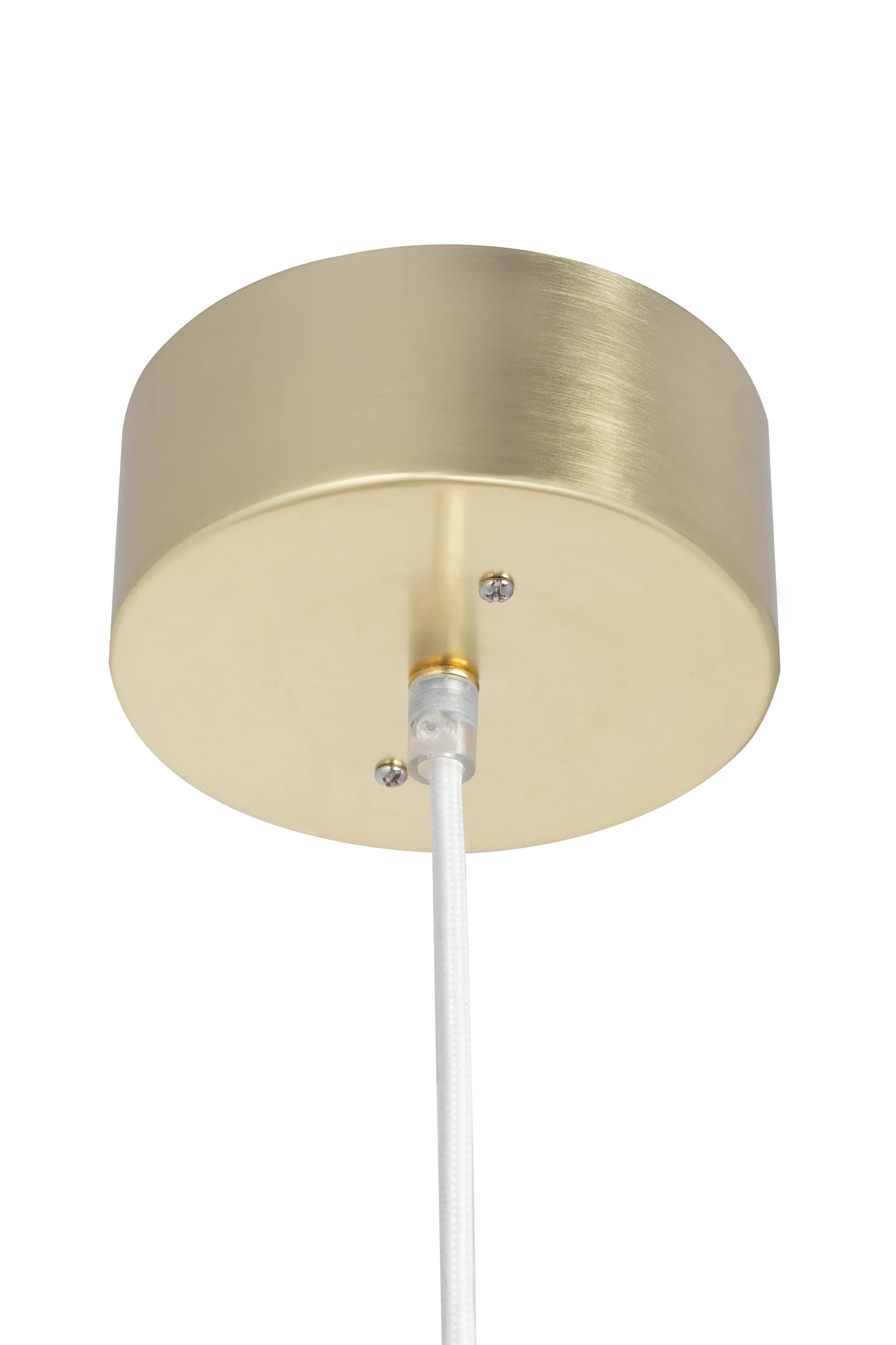 Suspension Astrid mini Ø20 cm, Laiton brossé-blanc Globen Lighting