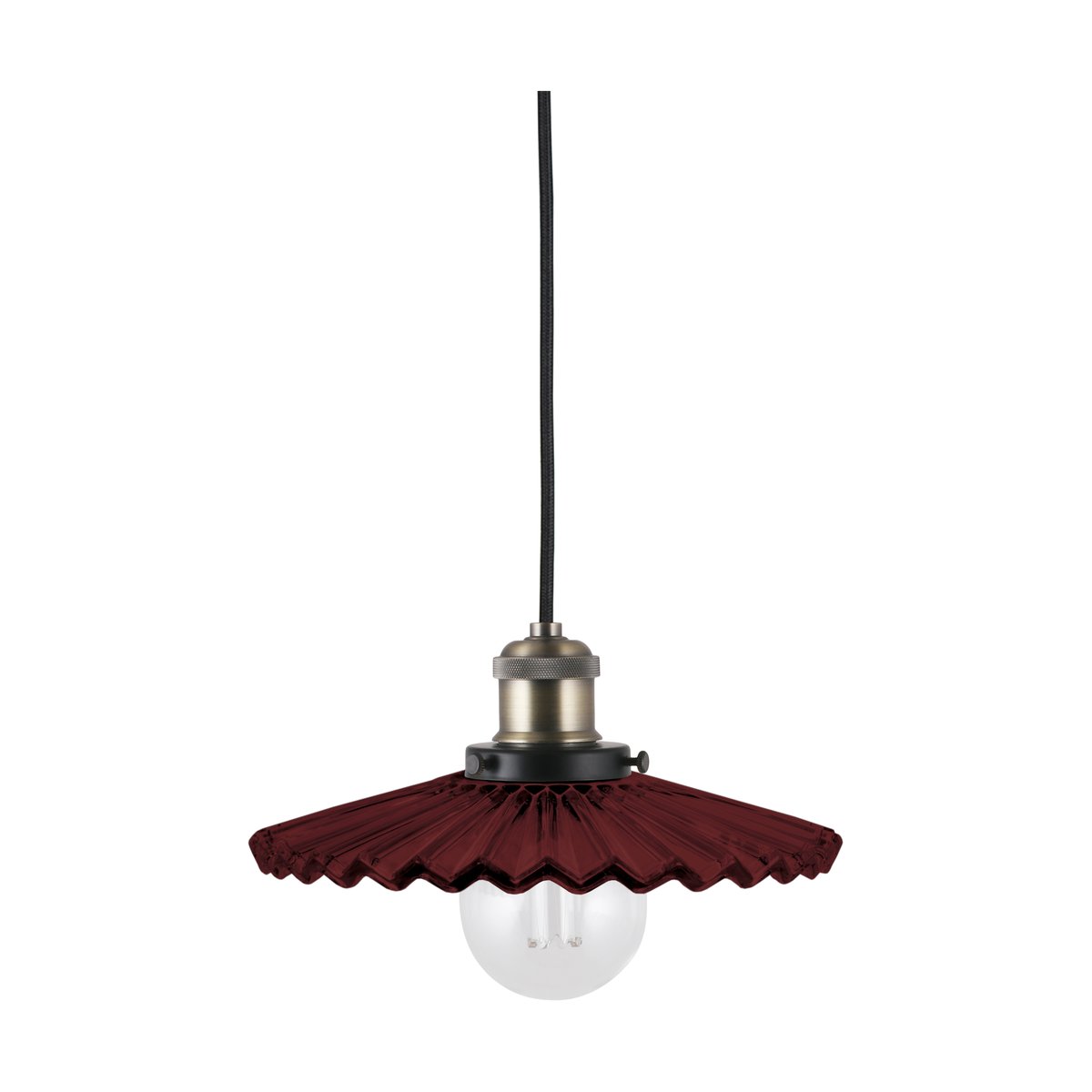 Globen Lighting Suspension Cobbler 25cm Bourgogne | Design Scandinave | Suspensions & lustres | Rouge