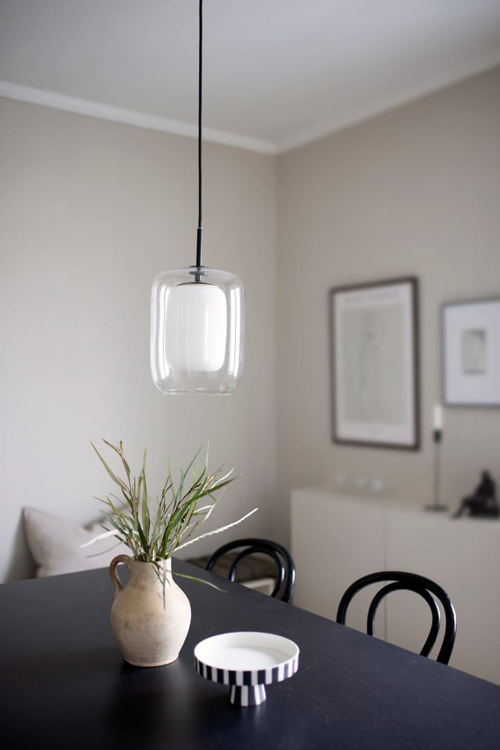Suspension Cuboza Ø20 cm, Transparent-blanc Globen Lighting