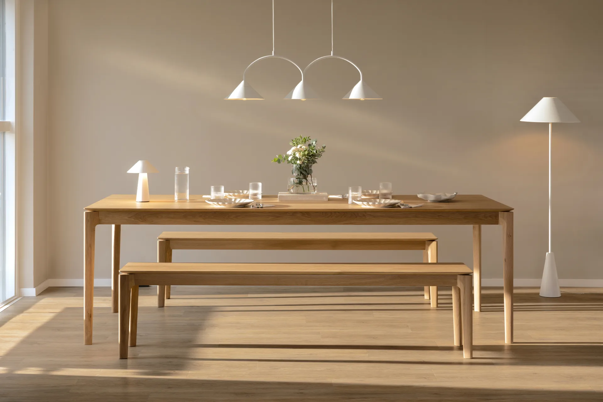 Suspension Curve 3, Blanc Globen Lighting