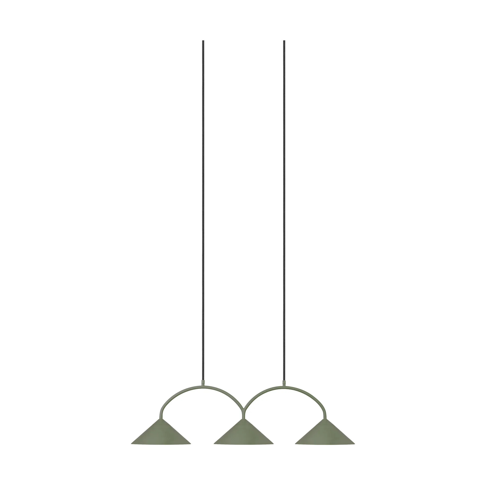 Suspension Curve 3, Vert Globen Lighting