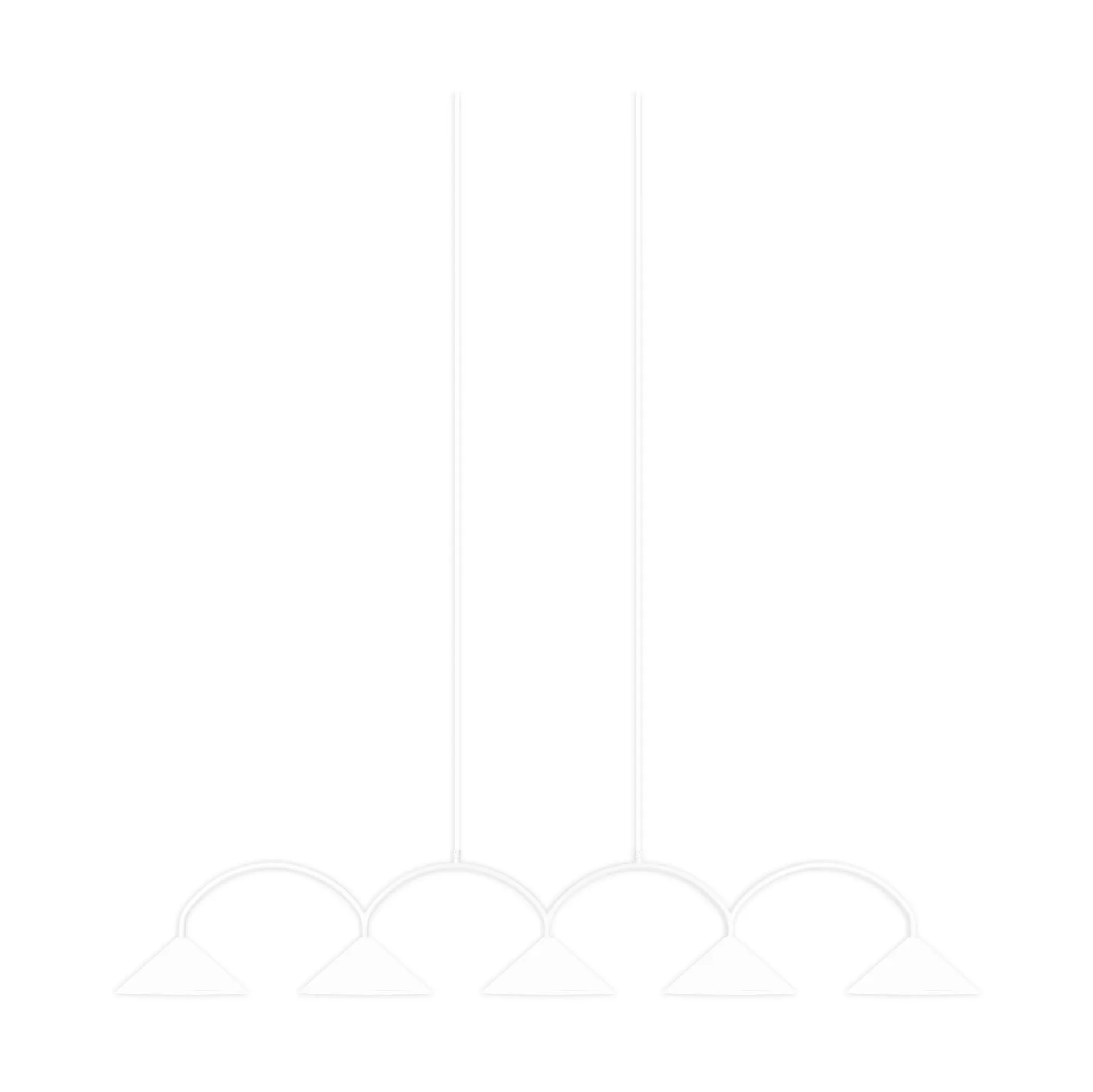 Suspension Curve 5, Blanc Globen Lighting